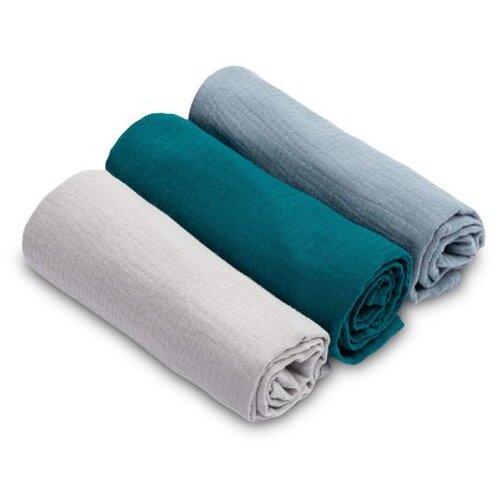 Sensillo Muslin pelena uniforma plava (pakiranje - 3 kom) Slike