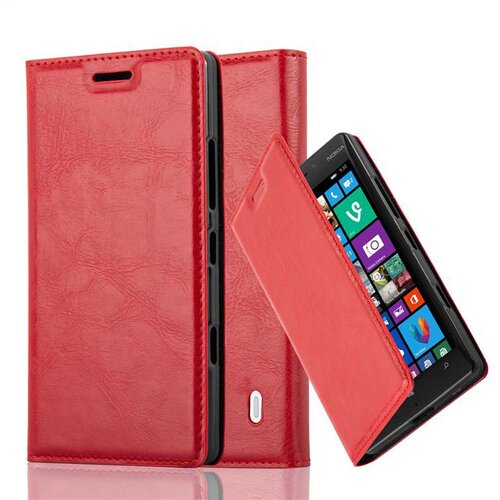 Cadorabo Ohi&scaron;je, združljivo z Nokia Lumia 929 / 930 v rdeče jabolko - Za&scaron;čitni ovitek z magnetnim zapiranjem, stoječo funkcijo in režo za kartice, (20557986) Cene