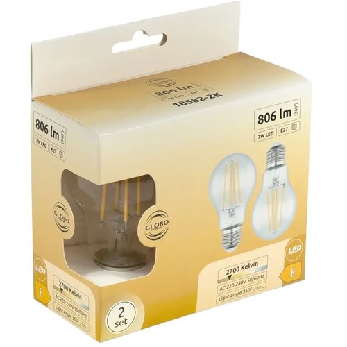 Globo led žarulja E27 7 w 800 lm 2700 k filament 2/1 Cene