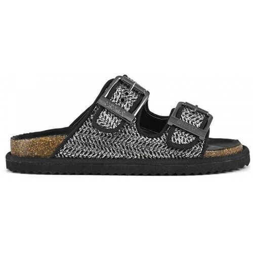 Colors of California Sandal laminated rafia Siva Slike