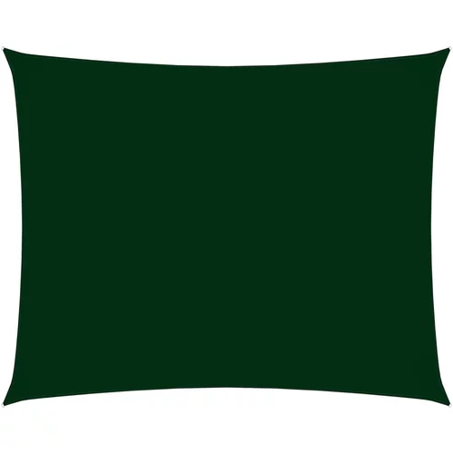 vidaXL Senčno jadro oksford blago pravokotno 2x3,5 m temno zeleno, (20965281)