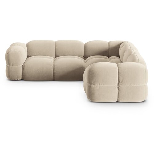 Cosmopolitan Design Bež bar&amp;scaron;unasti kutna garnitura Loretto &amp;ndash; Slike