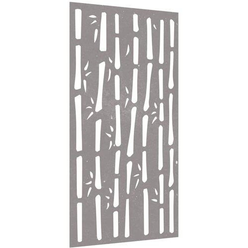  Vrtni zidni ukras 105 x 55 cm čelik COR-TEN s uzorkom bambusa Smeđa Slike