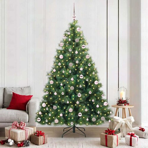  Umjetno božićno drvce s stalakom Zelena 210 cm PE i PVC 130 x 130 x 210 cm Cene