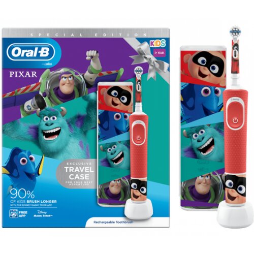 Oral-b električna četkica za zube pixar + futrola za putovanje Cene