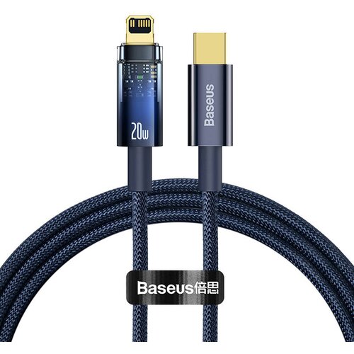 Baseus Explorer, kabel USB-C na Lightning, 20 W, 1 m (moder), (20627500) Cene