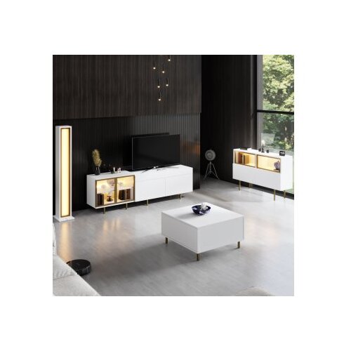 Hanah home TV polica Vienna White Gold Slike