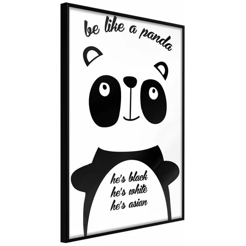  Poster - Tolerant Panda 20x30