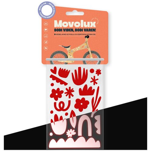 Movolux visoko odsevne nalepke Doodle Shine, rdeče Slike