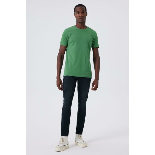 Lee Cooper Men's Twingos 6 Pique O Neck T-Shirt Green Slike