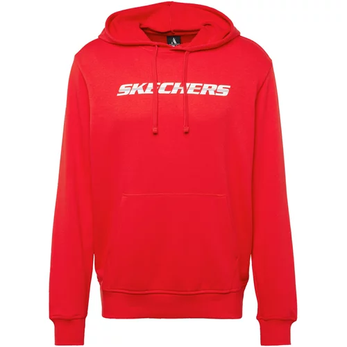 Skechers Športna majica rdeča / bela