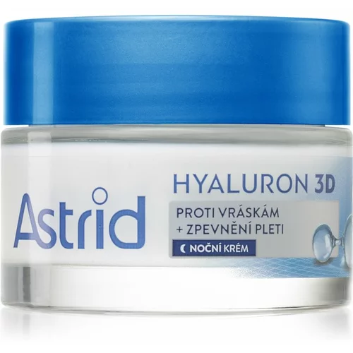 Astrid Hyaluron 3D Antiwrinkle & Firming Night Cream nočna krema za obraz za vse tipe kože 50 ml za ženske
