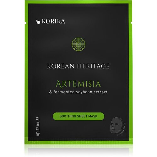 KORIKA Korean Heritage Artemisia & Fermented Soybean Extract Soothing Sheet Mask umirujuća sheet maska Artemisia & fermented soybean extract sheet mas Cijene
