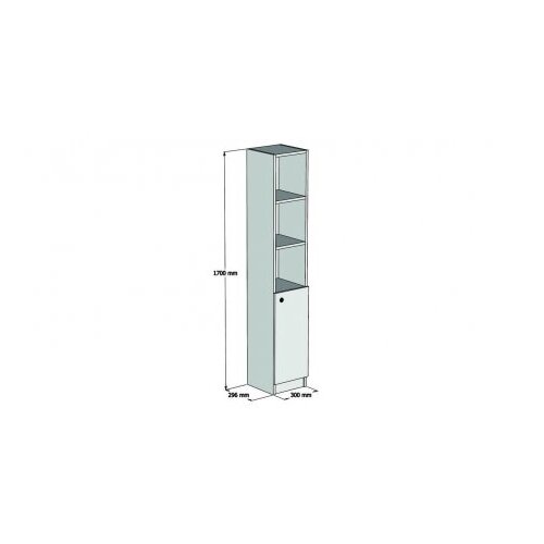 Hanah home Trend Polica, Bukva, 30x170x29.6cm Slike