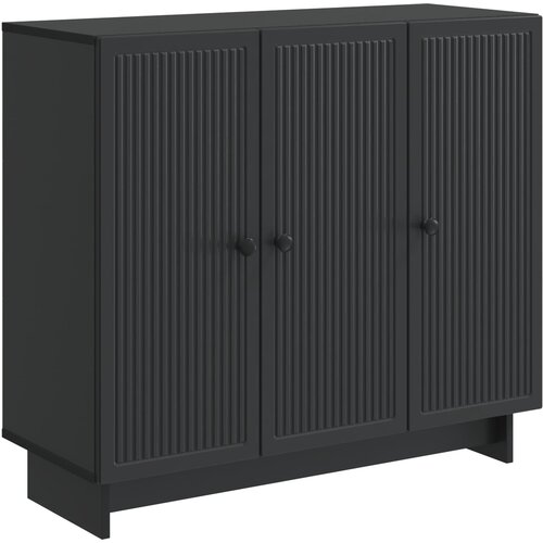 vidaXL Strani &scaron;al Črna 89 x 34,5 x 80 cm Inženirski les, (5000217772) Cene
