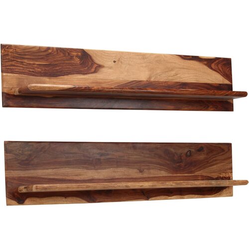 VidaXL Stenske police 2 kosa 118x26x20 cm trden palisander, (20810902) Slike