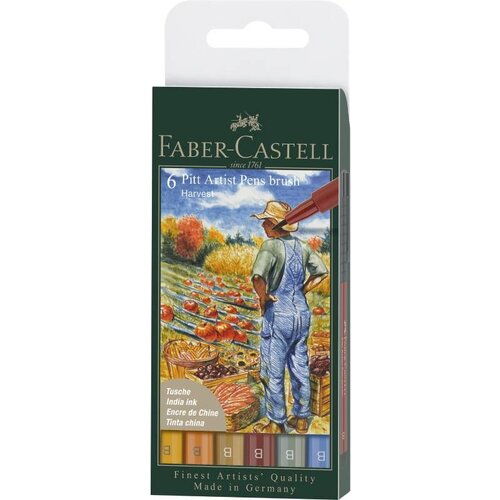 Faber-Castell PITT umjetnički flomasteri brush Harvest set - 6 kom (Markeri s tintom) Cijene