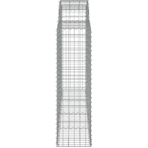  Lučne gabionske ko&amp;scaron;are 25kom 200x50x140/160cm pocinčano željezo Slike