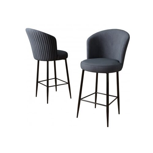 Hanah home set 6 barskih stolica fora anthracite black Slike
