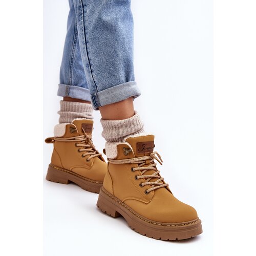 Boto Women's Leather Trappers With Fur Camel Lynnvia Cene