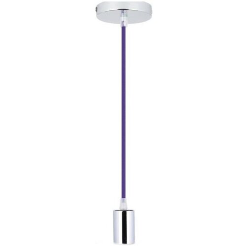  Napajajući kabl 1xE27/60W/230V ljubičasta/sjajni hrom Cene