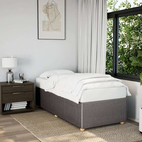 VidaXL okvir za krevet smeđesivi 80x200 cm od tkanine Slike