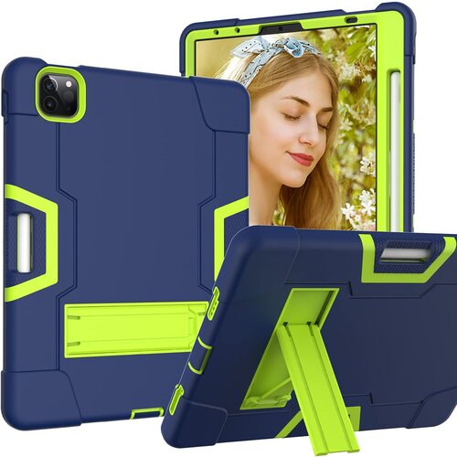 NIKCORP Ovitek za iPad Air 4/5 in Pro 11, oklepljen s stojalom in mestom za pisalo, trpežna troslojna zaščita, mornarsko moder, (5000139060) Cene