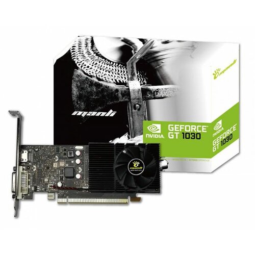 Manli GeForce GT1030 2GB DDR5, DVI-D/HDMI/64bit M-NGT1030/5R8LHDLP grafička kartica Slike