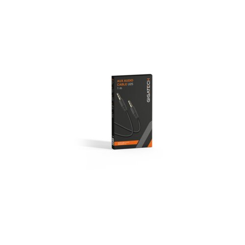 Kabel AUX audio Gigatech U25 1m, crni Cijene
