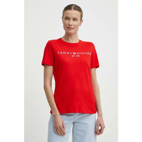 Tommy Hilfiger Bombažna kratka majica ženski