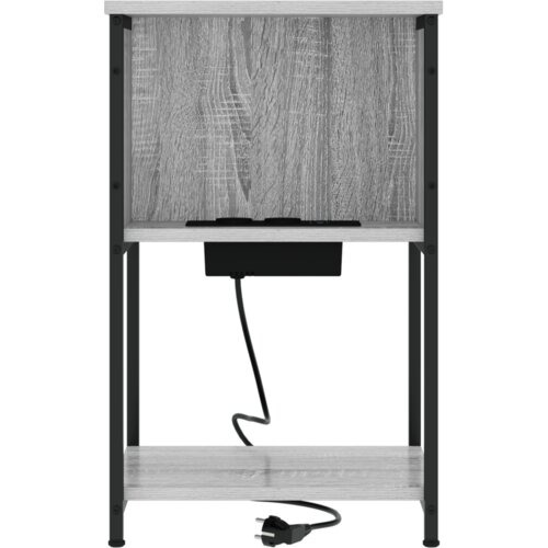  Noćni ormar 2 pcs Sivi hrast sonoma 38 x 31 x 61 cm Slike