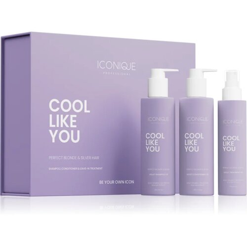 ICONIQUE Professional COOL LIKE YOU Perfect Blonde &amp;amp; Silver Violet set za nevtralizacijo rumenih odtenkov Slike