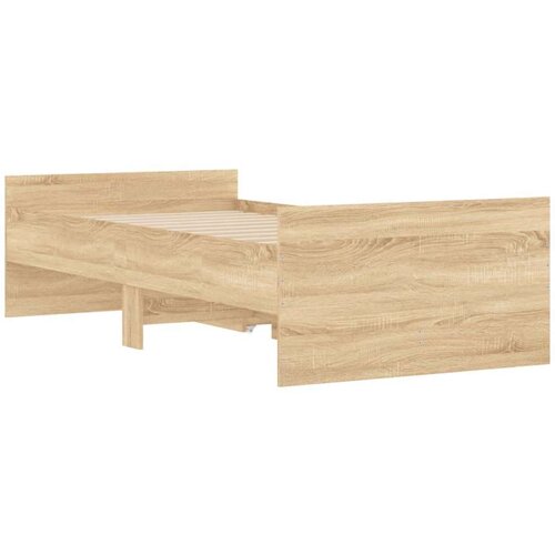 VidaXL Okvir kreveta s ladicama boja hrasta 90x200 cm Slike