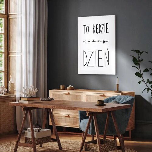  Slika - Art of Words (1-part) - Inspirational Black Text on White 20x30 Standard Slike