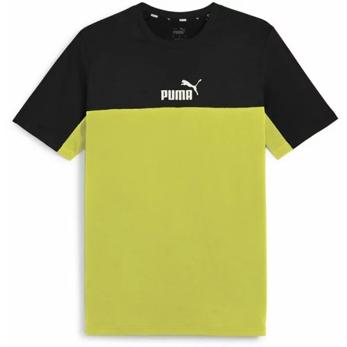 Puma ESS + BLOCK TEE Muška majica, žuta, veličina