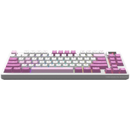 MSI bežična tastatura, mehanička FORGE GK600 TKL bežična, ljubičasta, SAD Slike