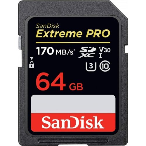Sandisk SDXC 64GB EXTREME, 170/80 MB/s, UHS-1, C10, U3, V30 SDSDXV2-064G-GNCIN Cene