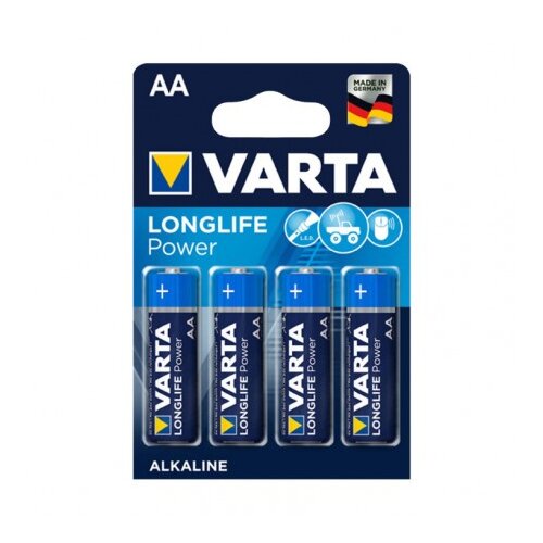Varta ALKALNI BATERIJSKI VLOŽEK LR06 AA LONGLIFE POWER BL/4, 1.5V Slike
