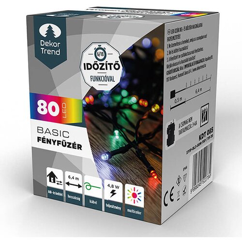 Dekortrend Novogodišnja rasveta svetleći niz Basic 80 LED KDT 085 Cene