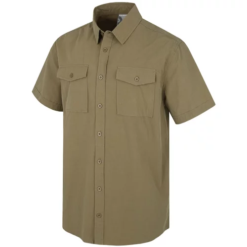 Husky Men's shirt with short sleeves Grimy M green