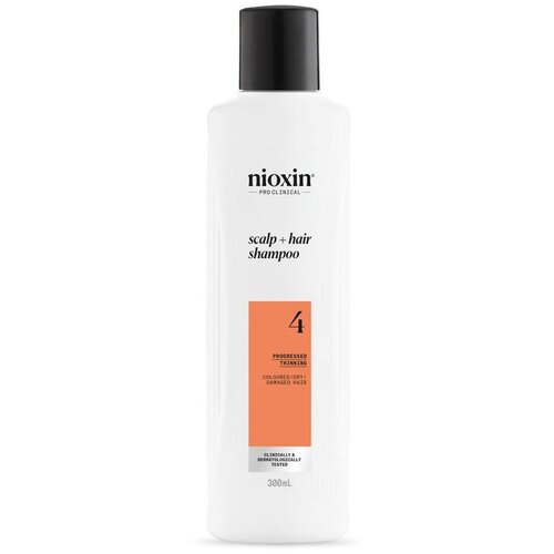 Nioxin Profesionalni Sustav 4 - &amp;Scaron;ampon za Obojenu i O&amp;scaron;tećenu Kosu 300 ml Slike