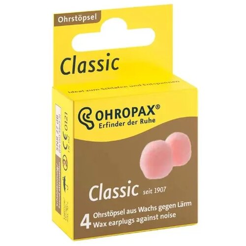 Ohropax Čepići za u&amp;scaron;i Classic, 4 komada Slike