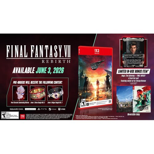 Final Fantasy 7 Rebirth Limited Edition (SWITCH 2) Cene