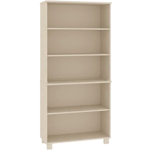 Maison Chic Visoka omara - Komoda - Predalnik HAMAR trdna borovina medeno rjava, (21719584) Slike