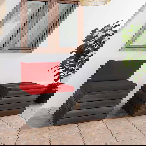  2-dijelna vrtna garnitura od paleta od borovine s jastucima Cijene