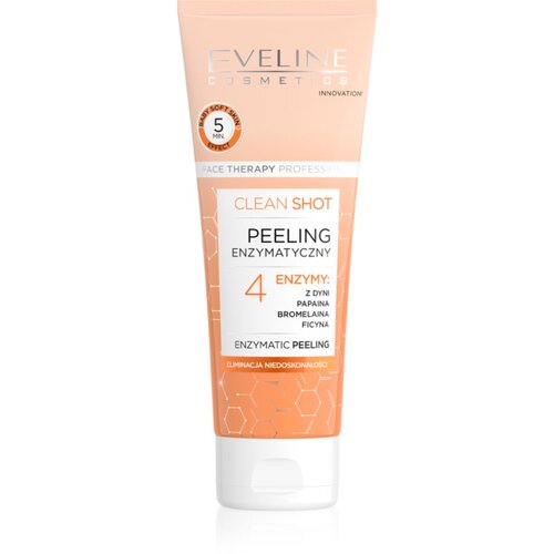 Eveline Cosmetics Clean Shot 4 Enzymes enzimski piling za nepravilnosti na koži lica 75 ml Slike