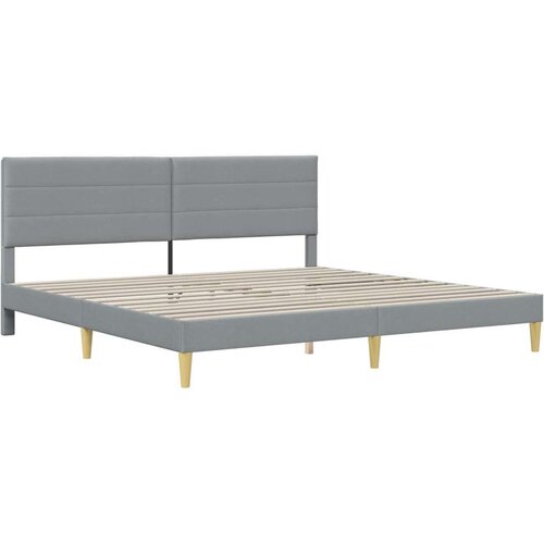  Okvir za krevet Svijetlo siva 180 x 200 cm Poliester Slike