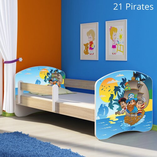  Otro&scaron;ka postelja ACMA z motivom, stranska sonoma 180x80 cm 21 Pirates Cene