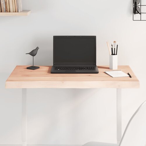 VidaXL Stolna ploča 80x40x(2-6) cm od hrastovine sa živim rubom Slike