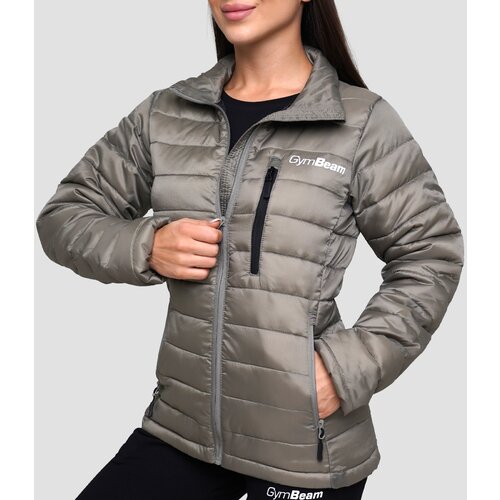 GymBeam Women&amp;lsquo;s puffer jacket vetiver/black Slike